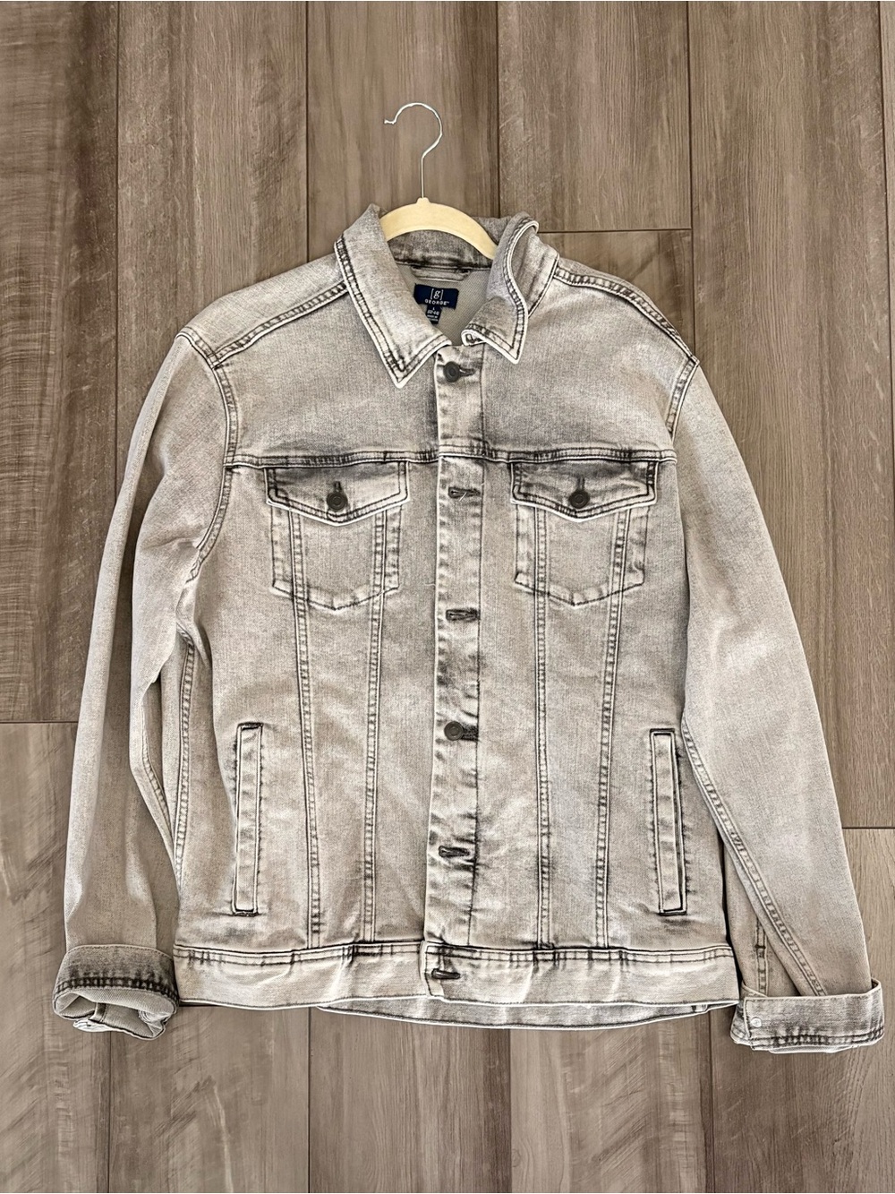 George Light Gray Washed Denim Jacket